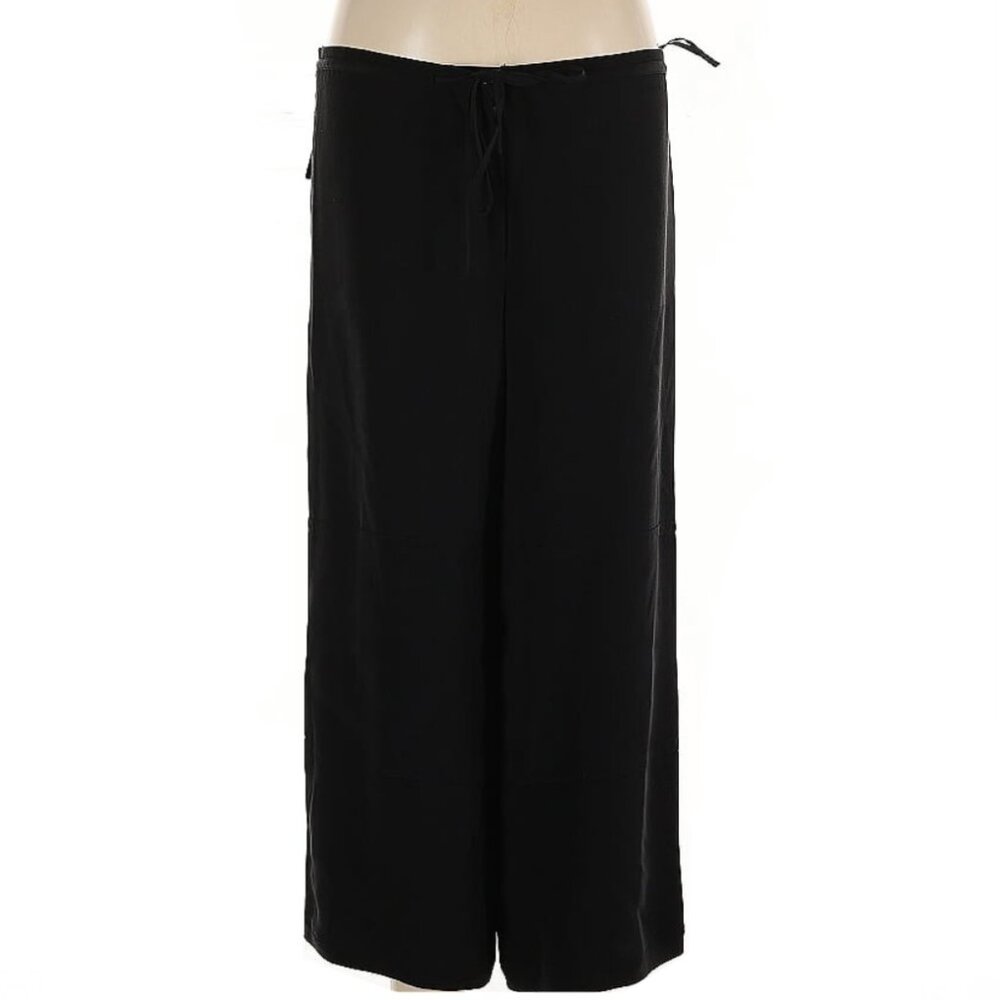 DKNY wide leg silk pants